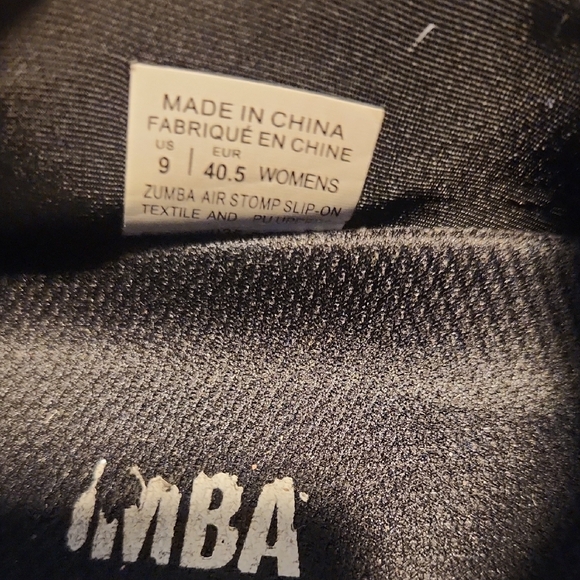 Zumba Fitness Black Athletic Shoes - Picture 5 of 7